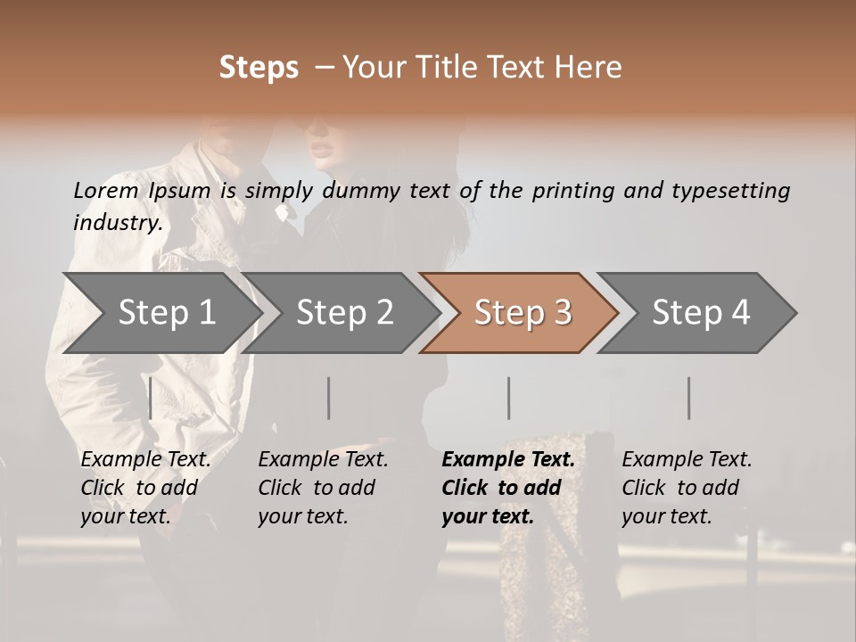 Hugging Pretty Embrace PowerPoint Template