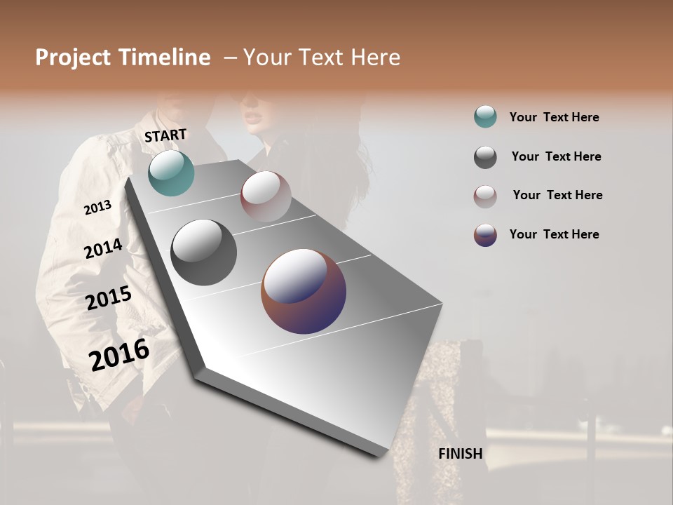 Hugging Pretty Embrace PowerPoint Template