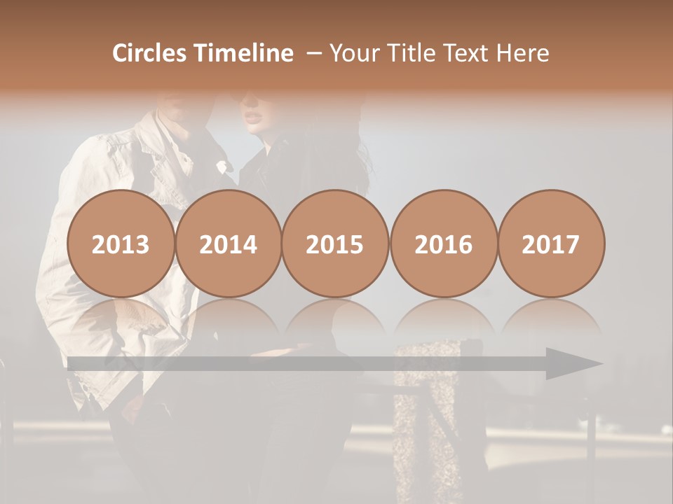 Hugging Pretty Embrace PowerPoint Template