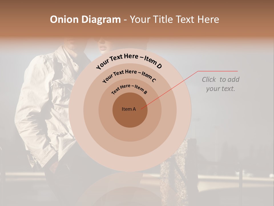 Hugging Pretty Embrace PowerPoint Template