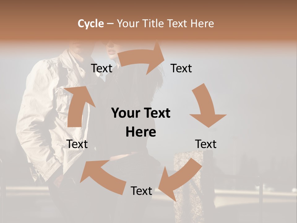 Hugging Pretty Embrace PowerPoint Template