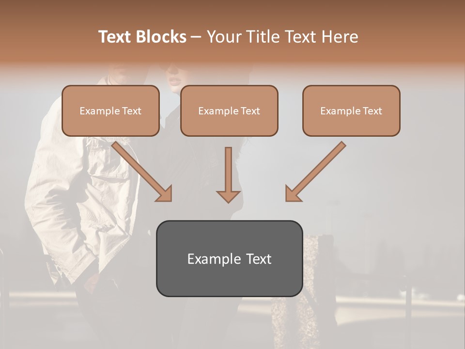 Hugging Pretty Embrace PowerPoint Template