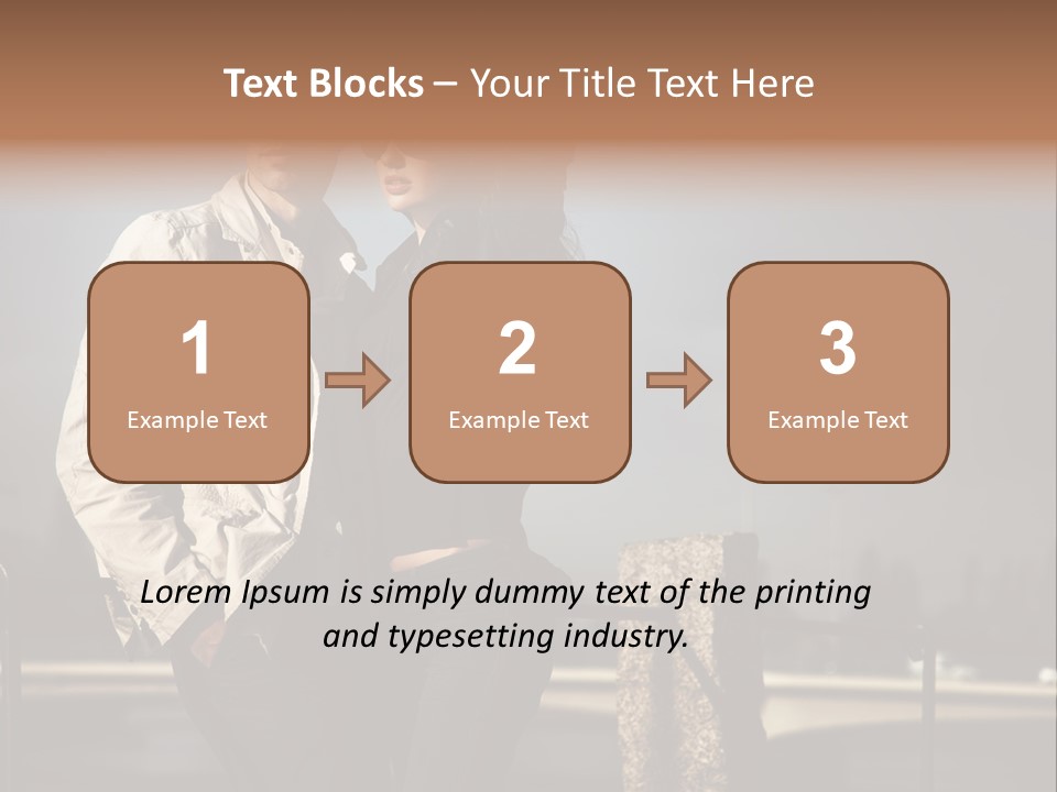 Hugging Pretty Embrace PowerPoint Template