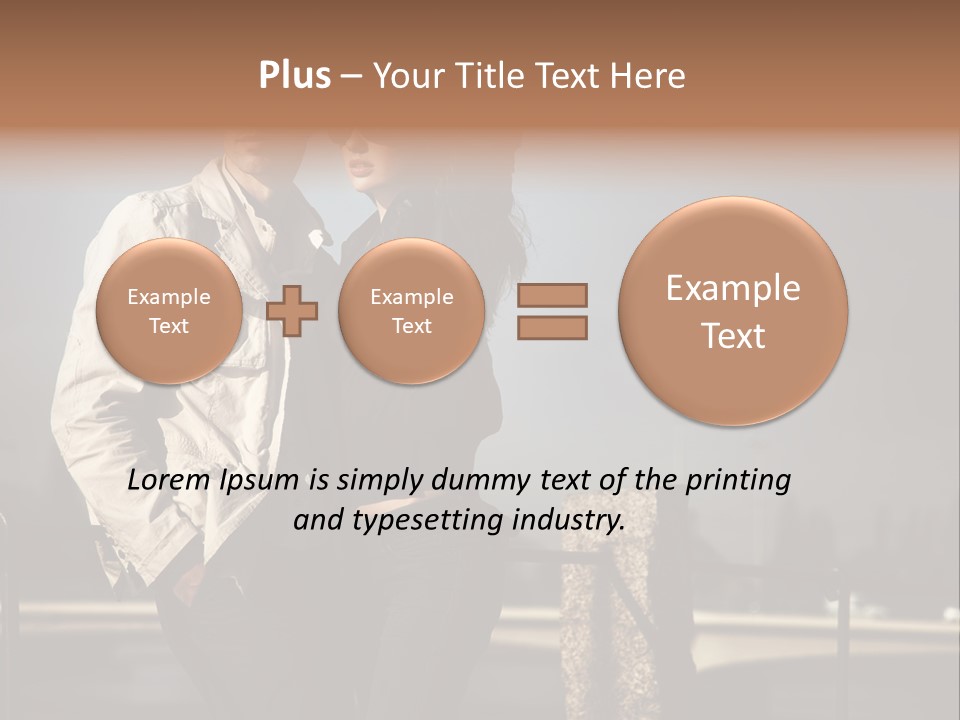 Hugging Pretty Embrace PowerPoint Template