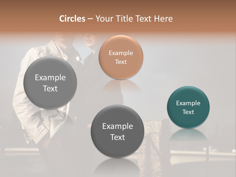 Hugging Pretty Embrace PowerPoint Template