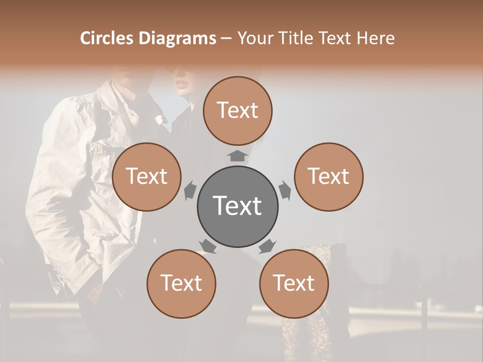 Hugging Pretty Embrace PowerPoint Template