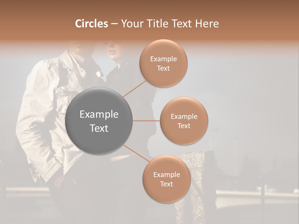 Hugging Pretty Embrace PowerPoint Template