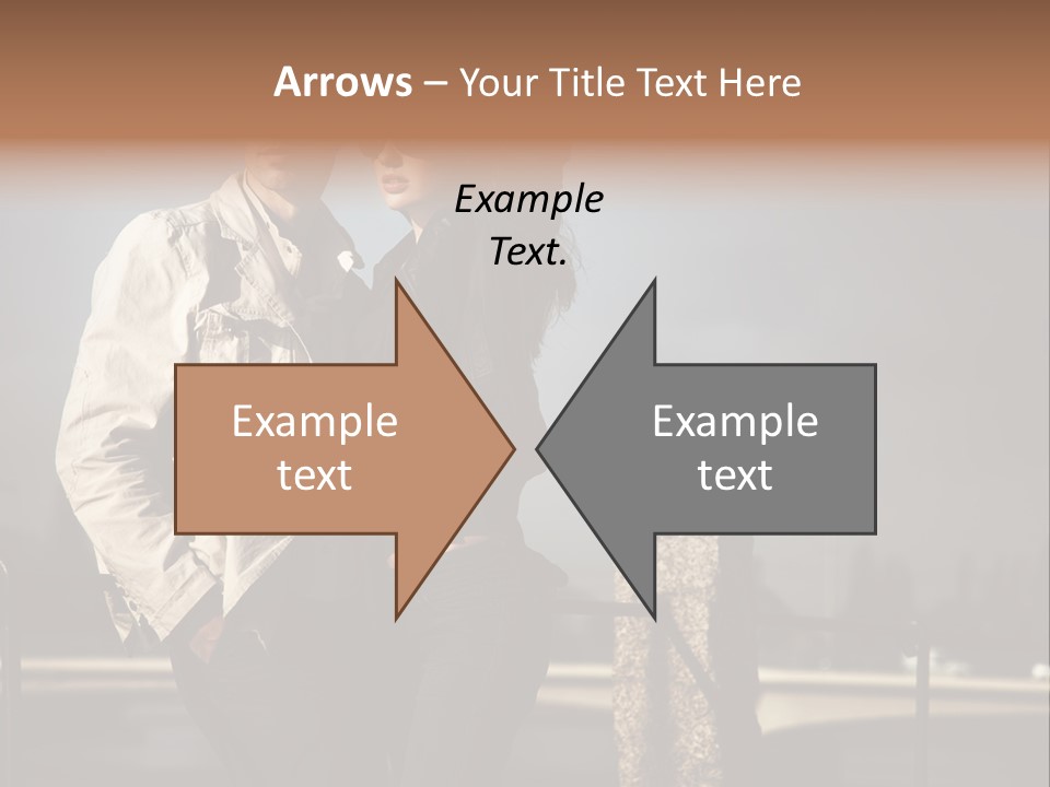 Hugging Pretty Embrace PowerPoint Template