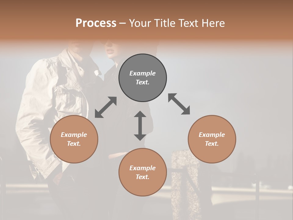 Hugging Pretty Embrace PowerPoint Template