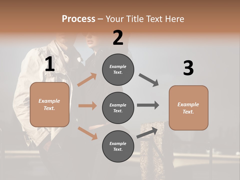 Hugging Pretty Embrace PowerPoint Template