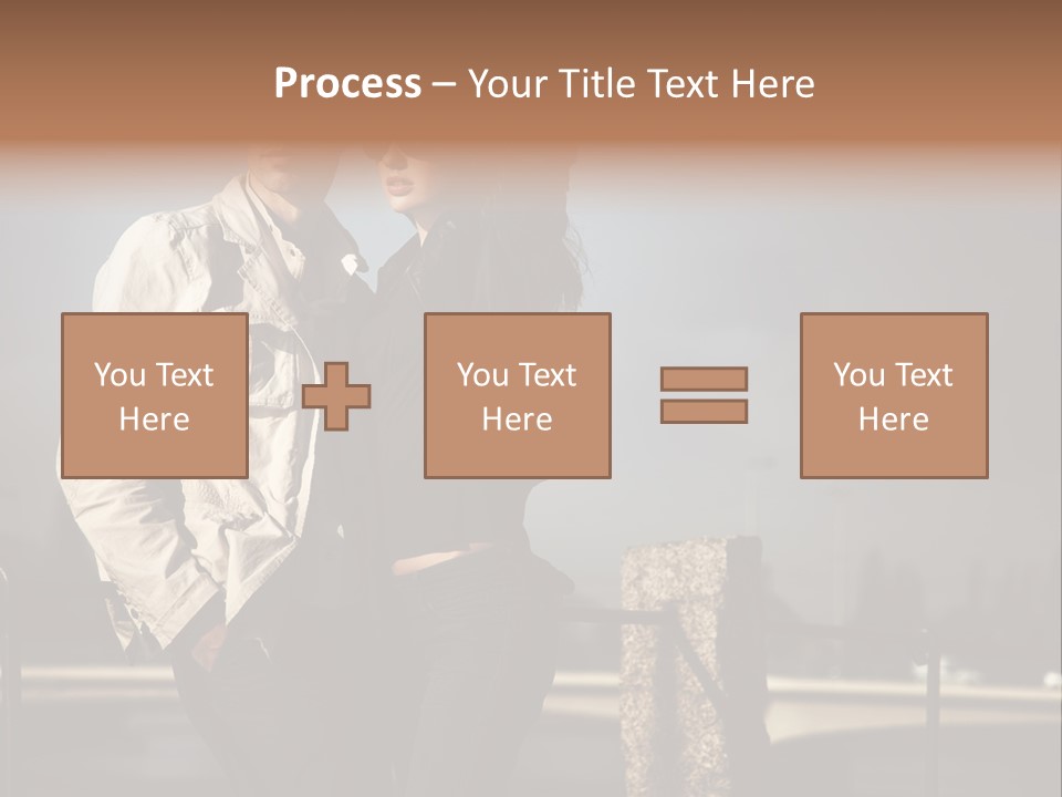 Hugging Pretty Embrace PowerPoint Template