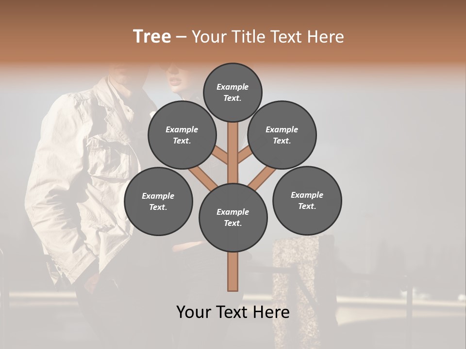 Hugging Pretty Embrace PowerPoint Template