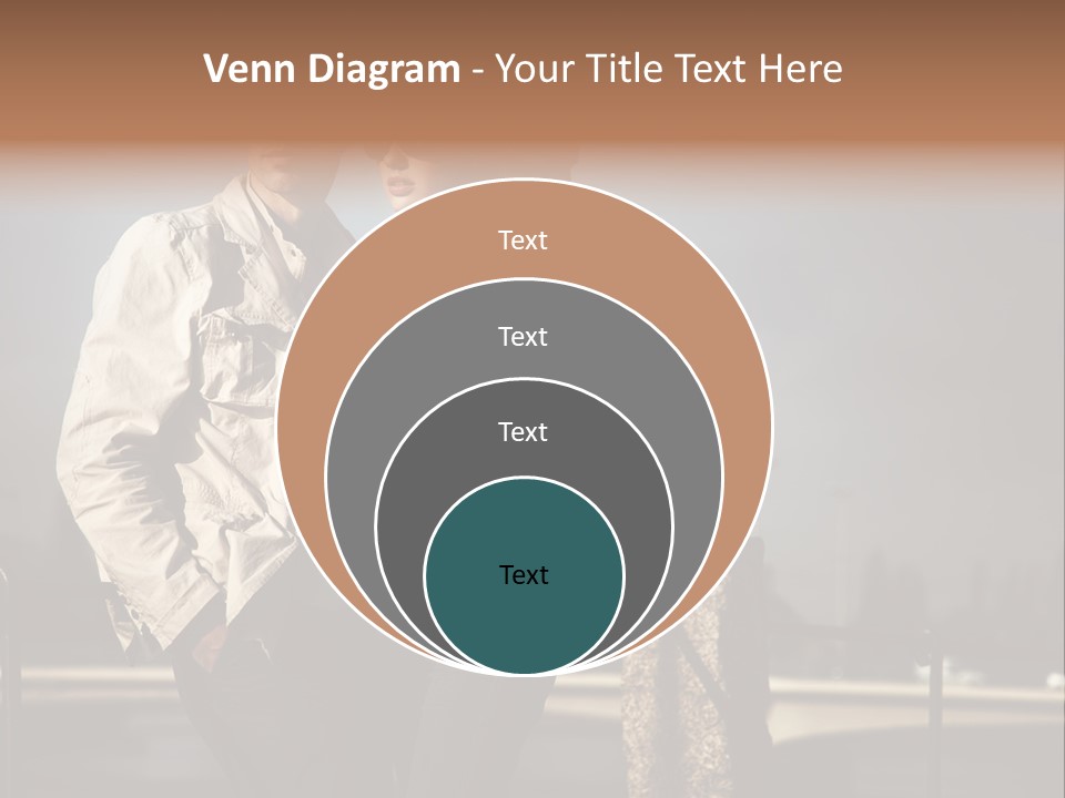 Hugging Pretty Embrace PowerPoint Template