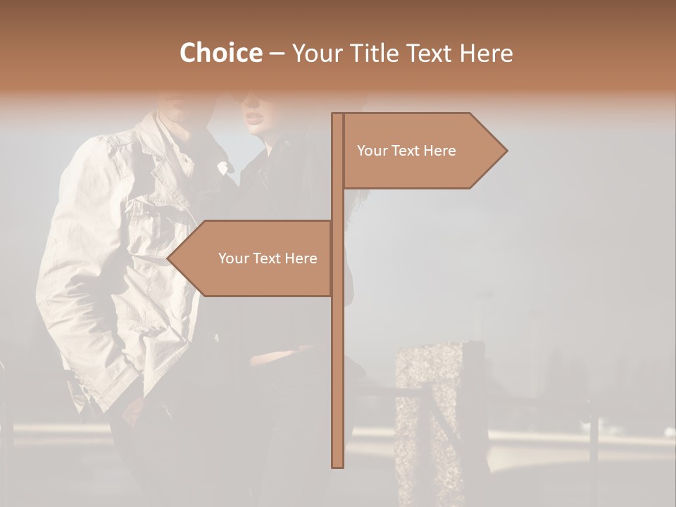 Hugging Pretty Embrace PowerPoint Template