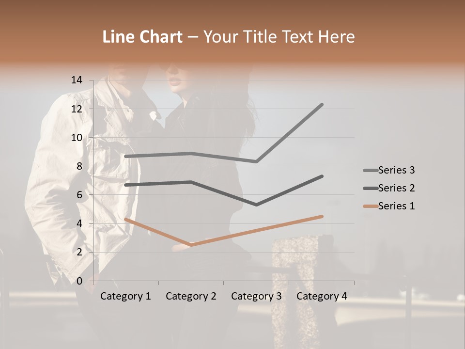 Hugging Pretty Embrace PowerPoint Template
