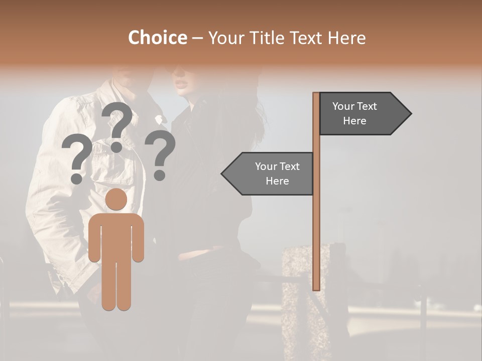 Hugging Pretty Embrace PowerPoint Template