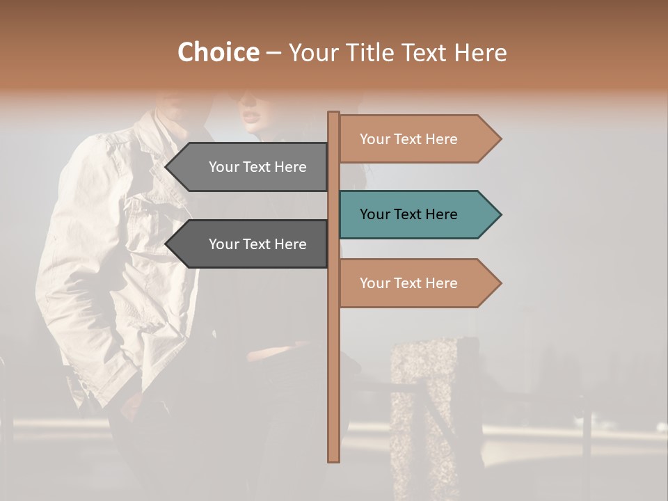 Hugging Pretty Embrace PowerPoint Template