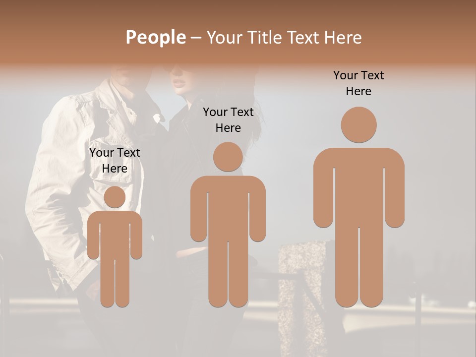 Hugging Pretty Embrace PowerPoint Template