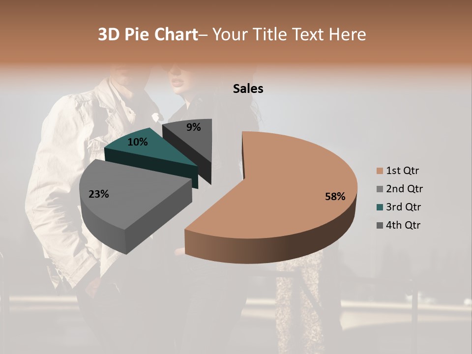 Hugging Pretty Embrace PowerPoint Template