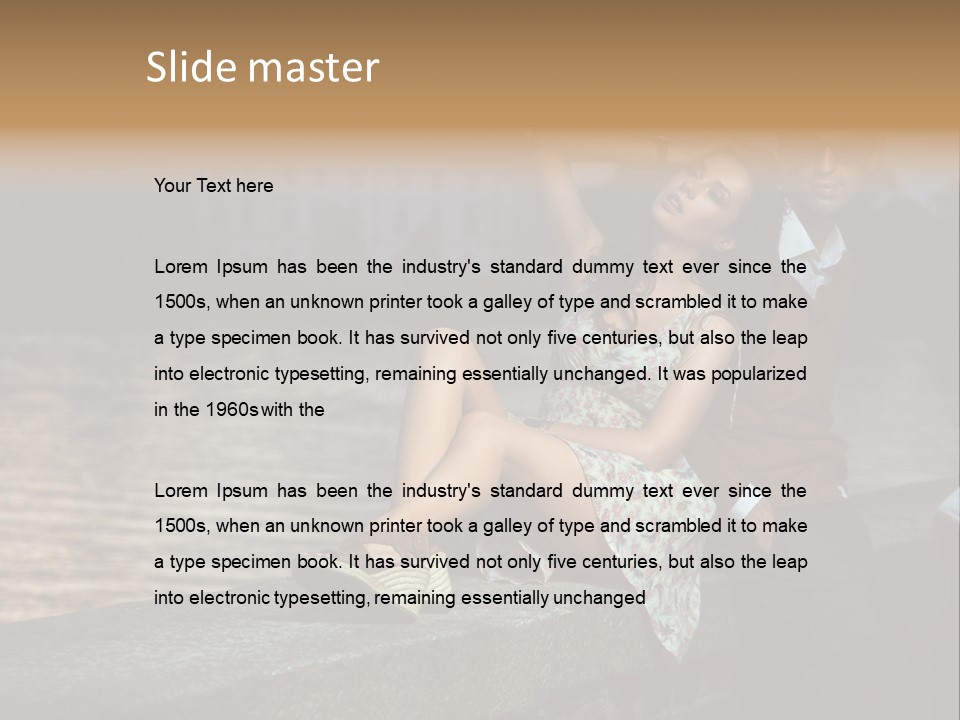 Happiness City Fashion PowerPoint Template