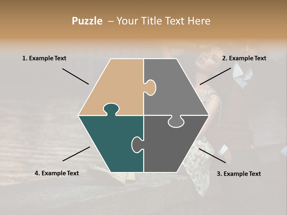 Happiness City Fashion PowerPoint Template