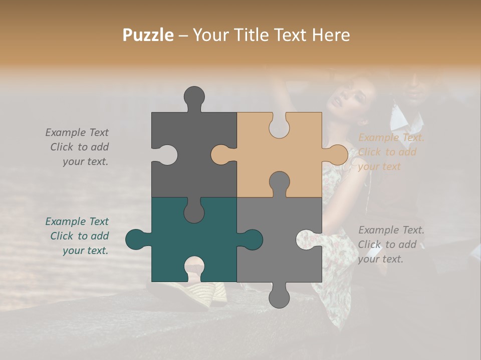 Happiness City Fashion PowerPoint Template