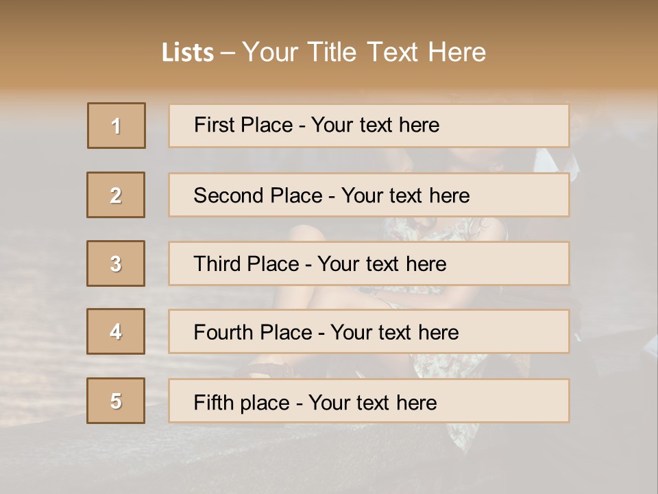 Happiness City Fashion PowerPoint Template