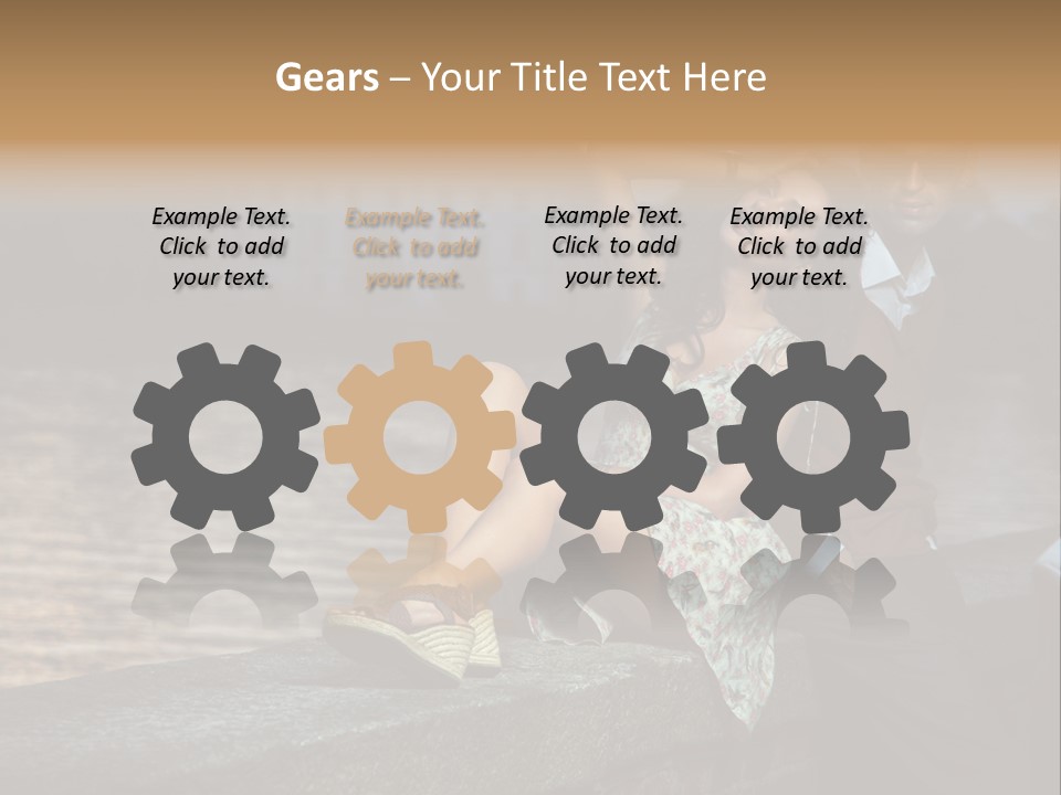 Happiness City Fashion PowerPoint Template