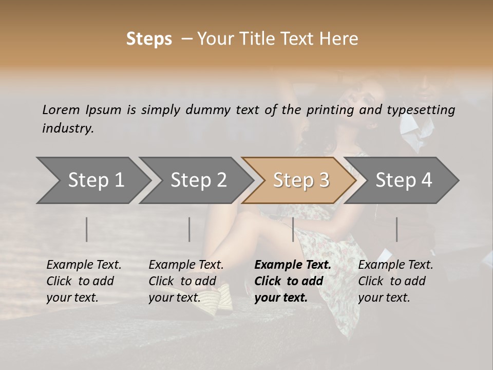 Happiness City Fashion PowerPoint Template