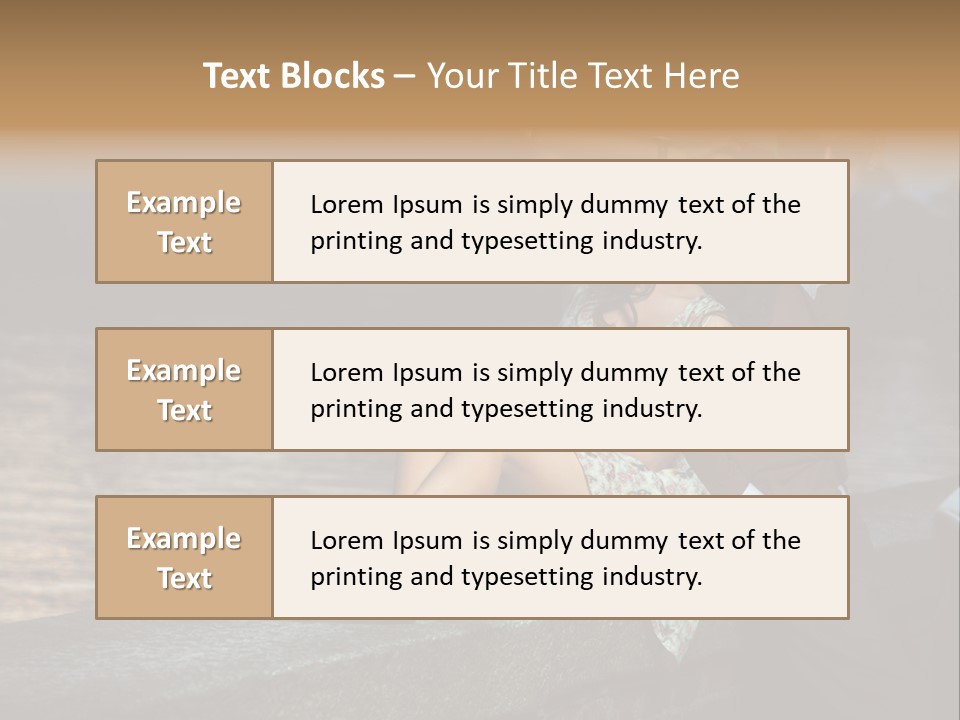 Happiness City Fashion PowerPoint Template