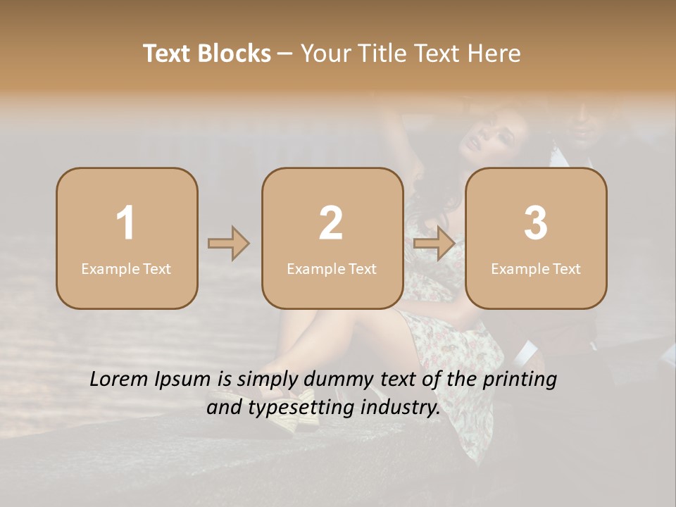 Happiness City Fashion PowerPoint Template