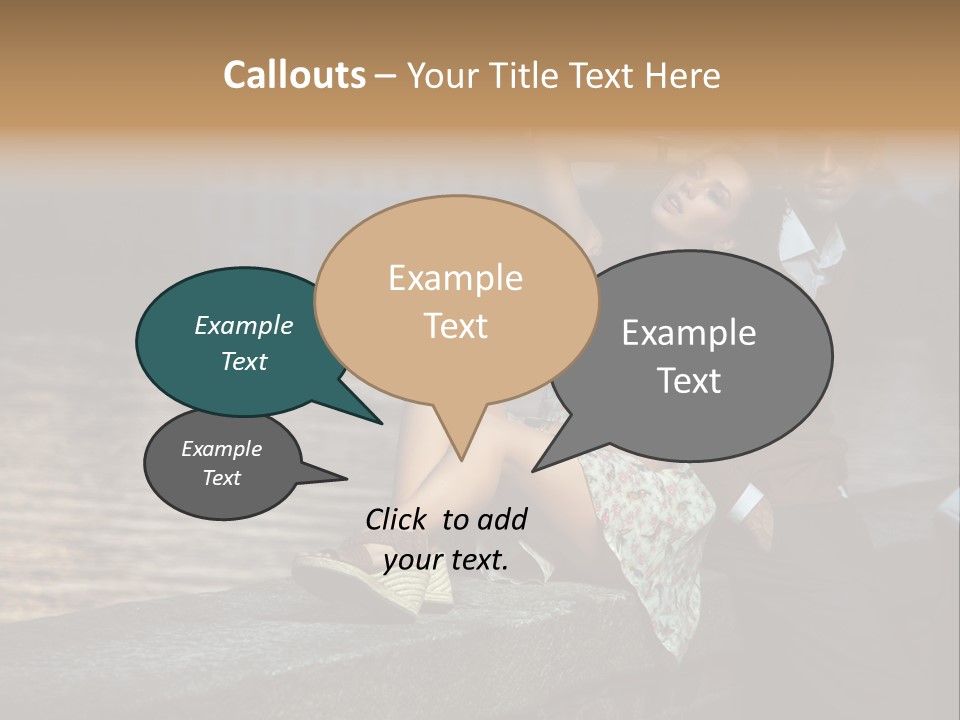 Happiness City Fashion PowerPoint Template