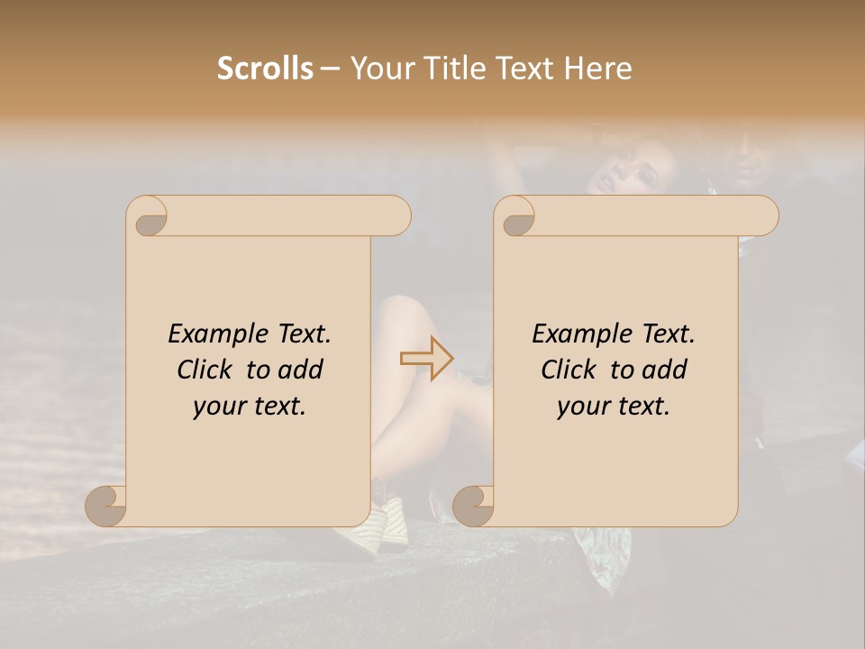 Happiness City Fashion PowerPoint Template