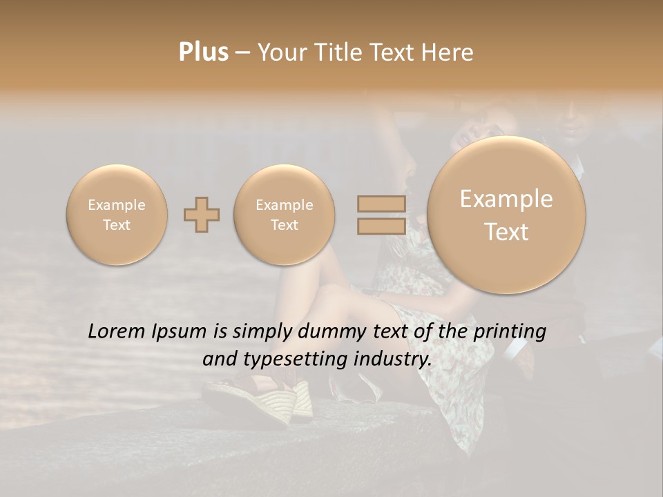 Happiness City Fashion PowerPoint Template