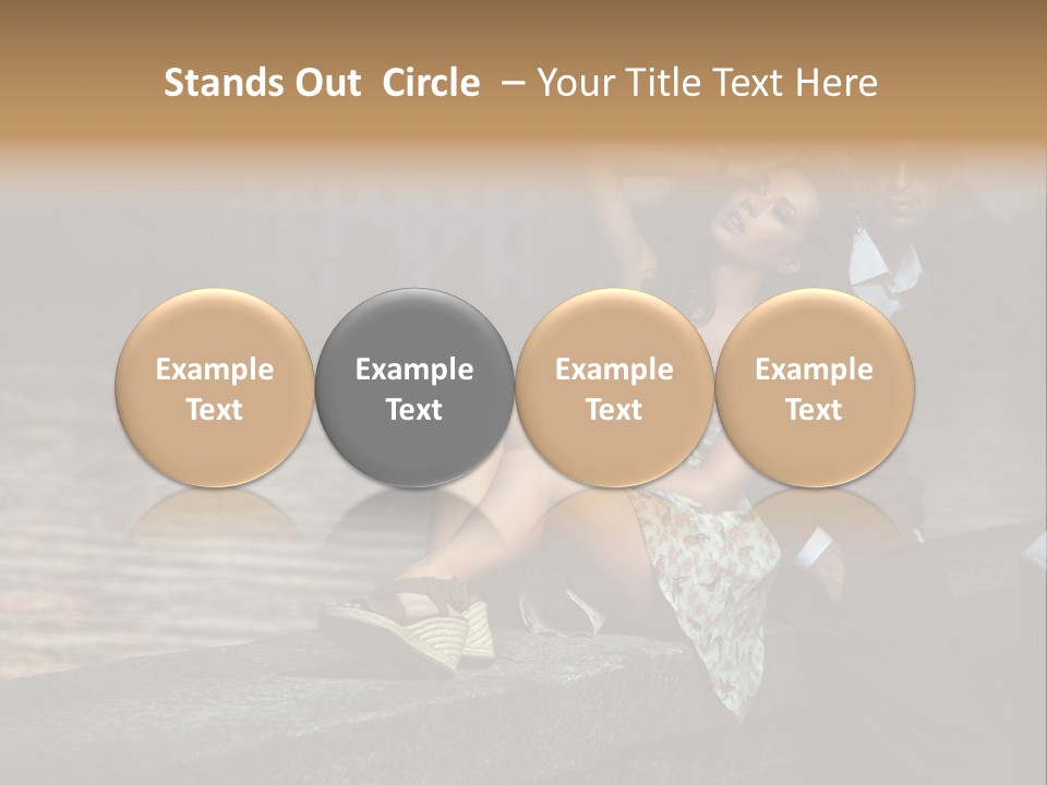 Happiness City Fashion PowerPoint Template