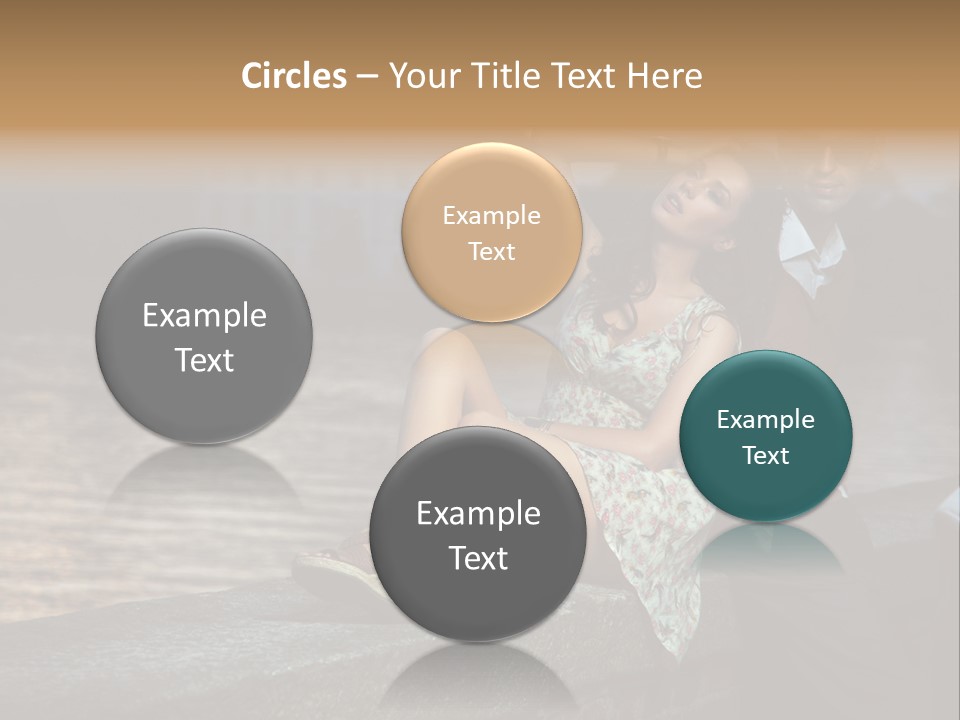 Happiness City Fashion PowerPoint Template