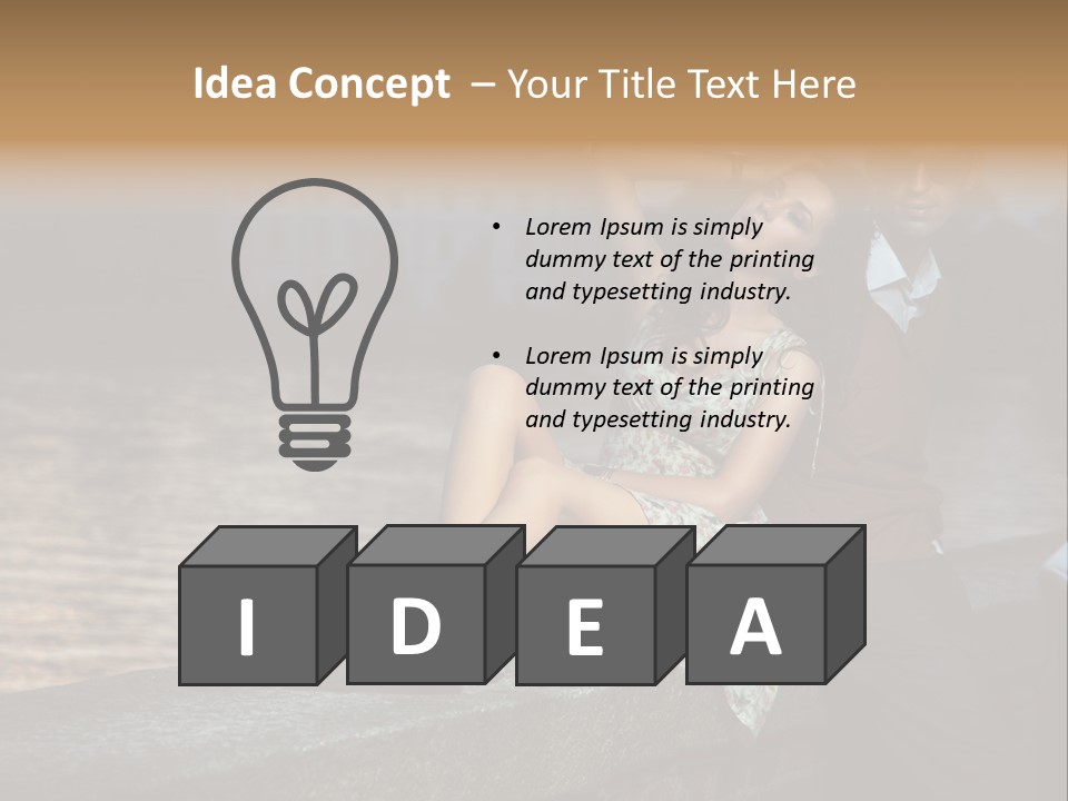 Happiness City Fashion PowerPoint Template