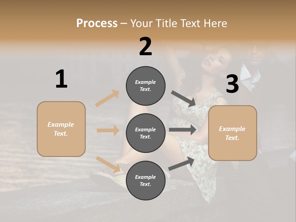 Happiness City Fashion PowerPoint Template