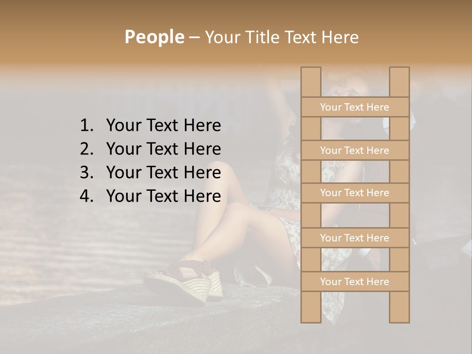 Happiness City Fashion PowerPoint Template