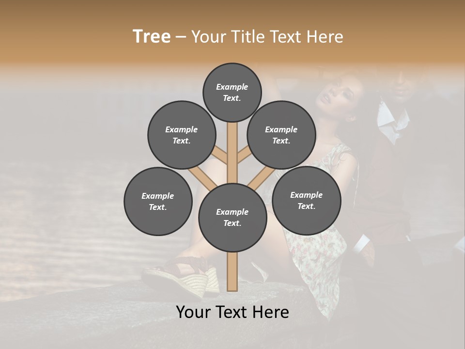 Happiness City Fashion PowerPoint Template