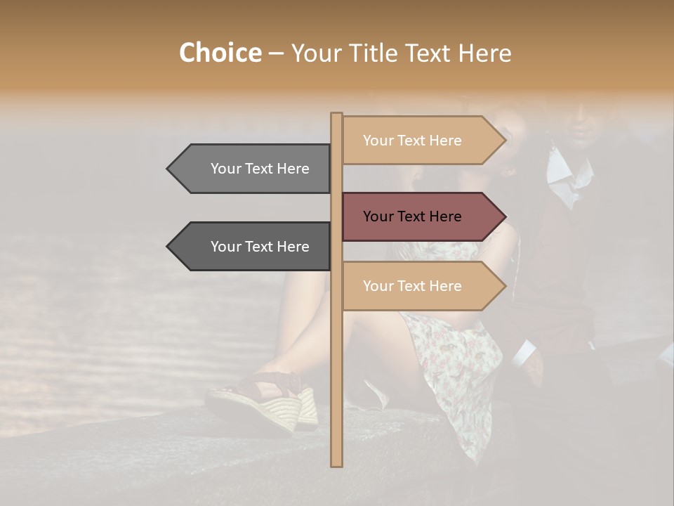 Happiness City Fashion PowerPoint Template