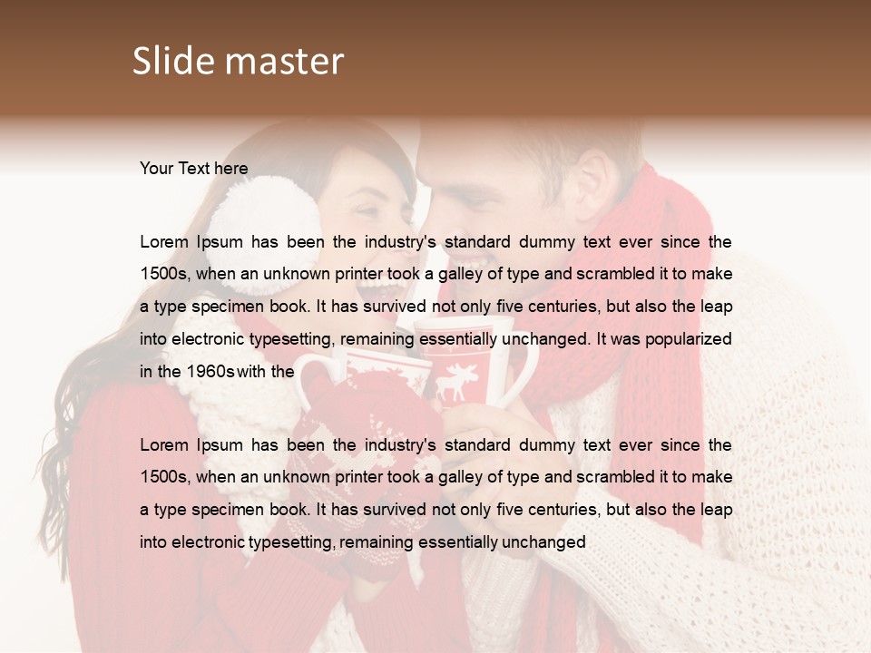 Mimik Shoppen Wintersport PowerPoint Template