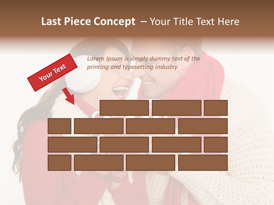 Mimik Shoppen Wintersport PowerPoint Template