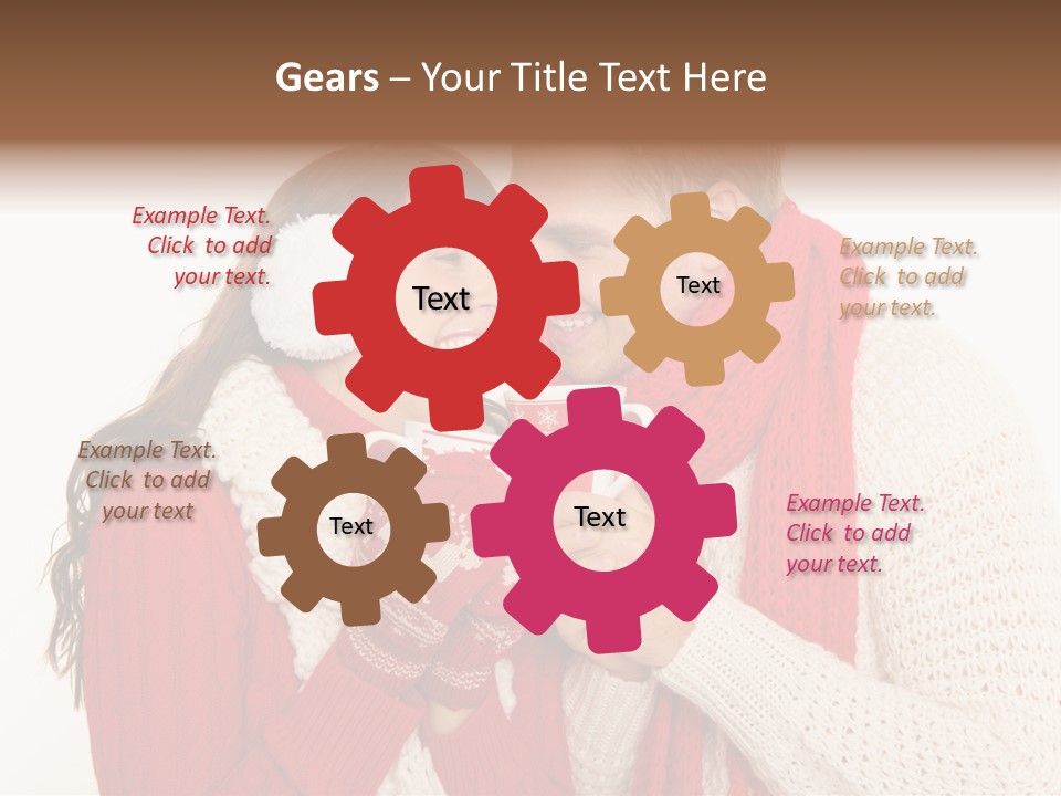 Mimik Shoppen Wintersport PowerPoint Template