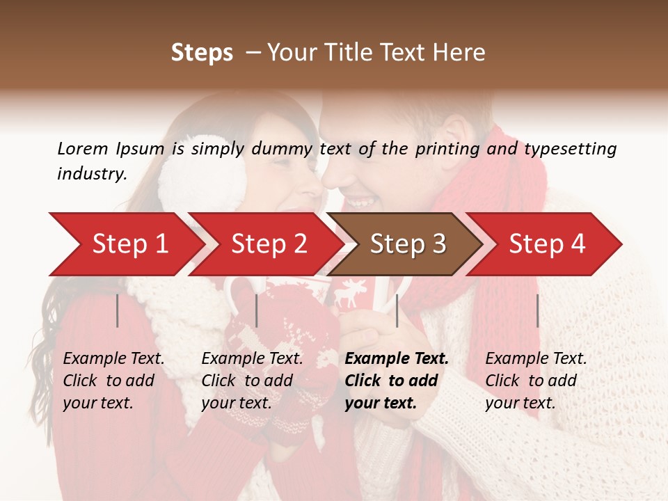 Mimik Shoppen Wintersport PowerPoint Template