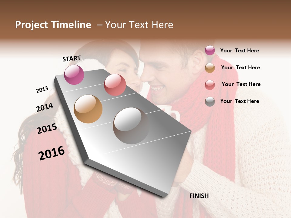 Mimik Shoppen Wintersport PowerPoint Template