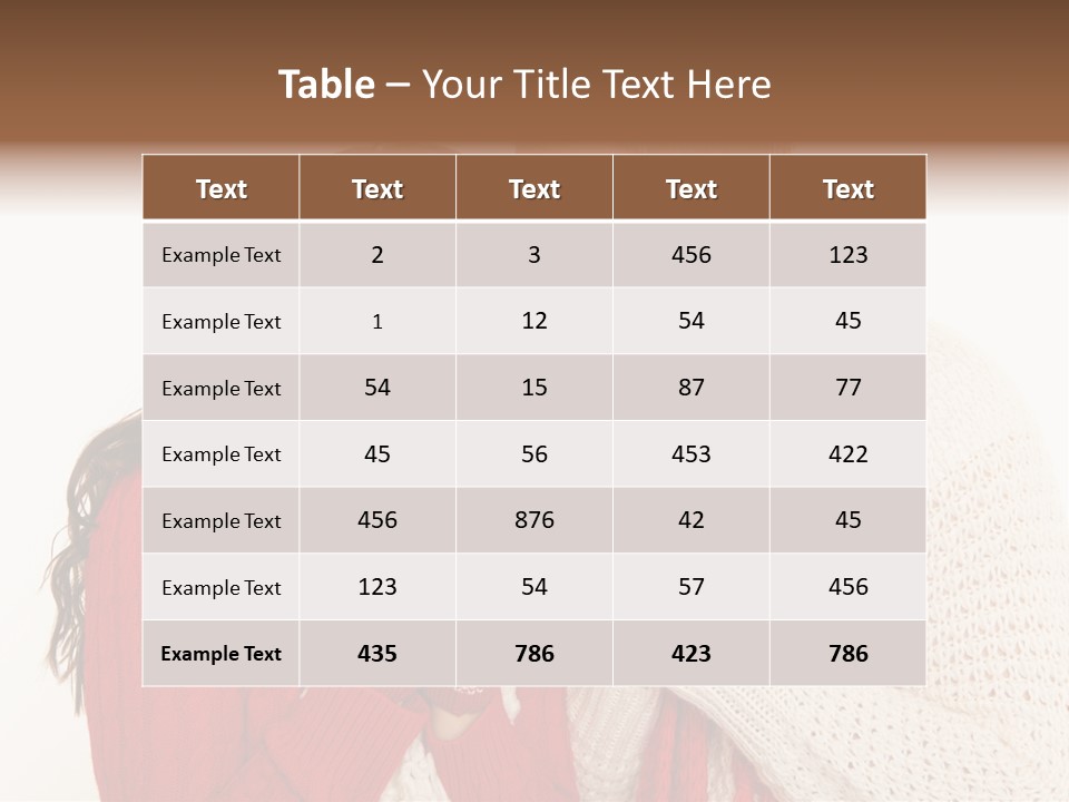 Mimik Shoppen Wintersport PowerPoint Template