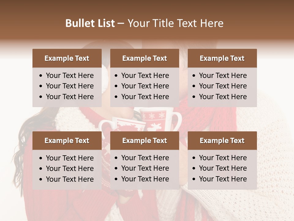 Mimik Shoppen Wintersport PowerPoint Template