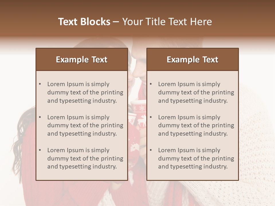 Mimik Shoppen Wintersport PowerPoint Template