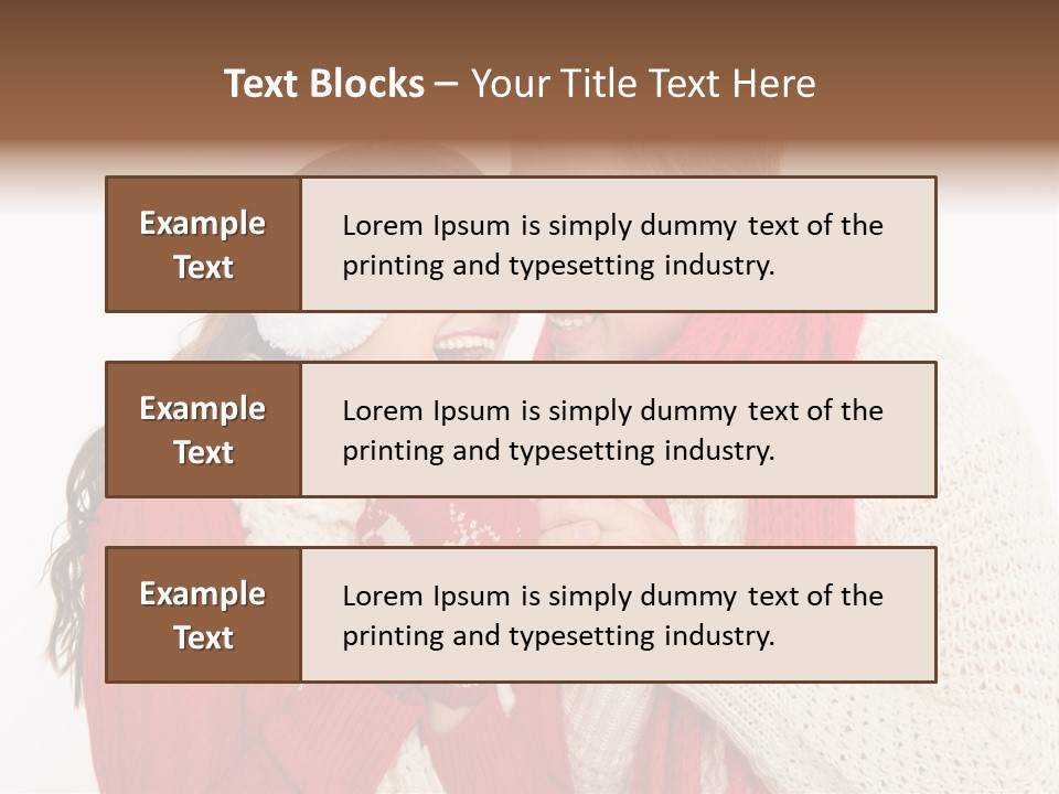 Mimik Shoppen Wintersport PowerPoint Template